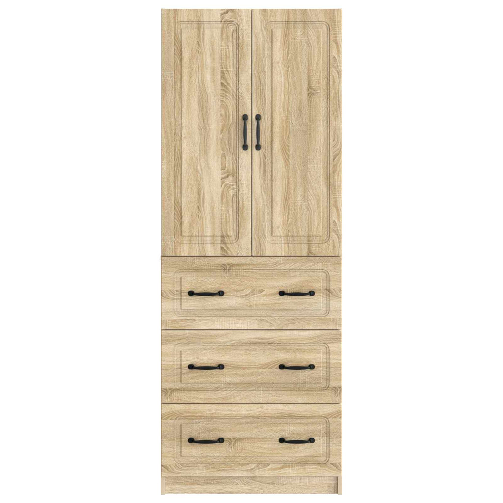 Schrankset 2 pcs Sonoma-Eiche 66 x 34,5 x 87 cm Holzwerkstoff