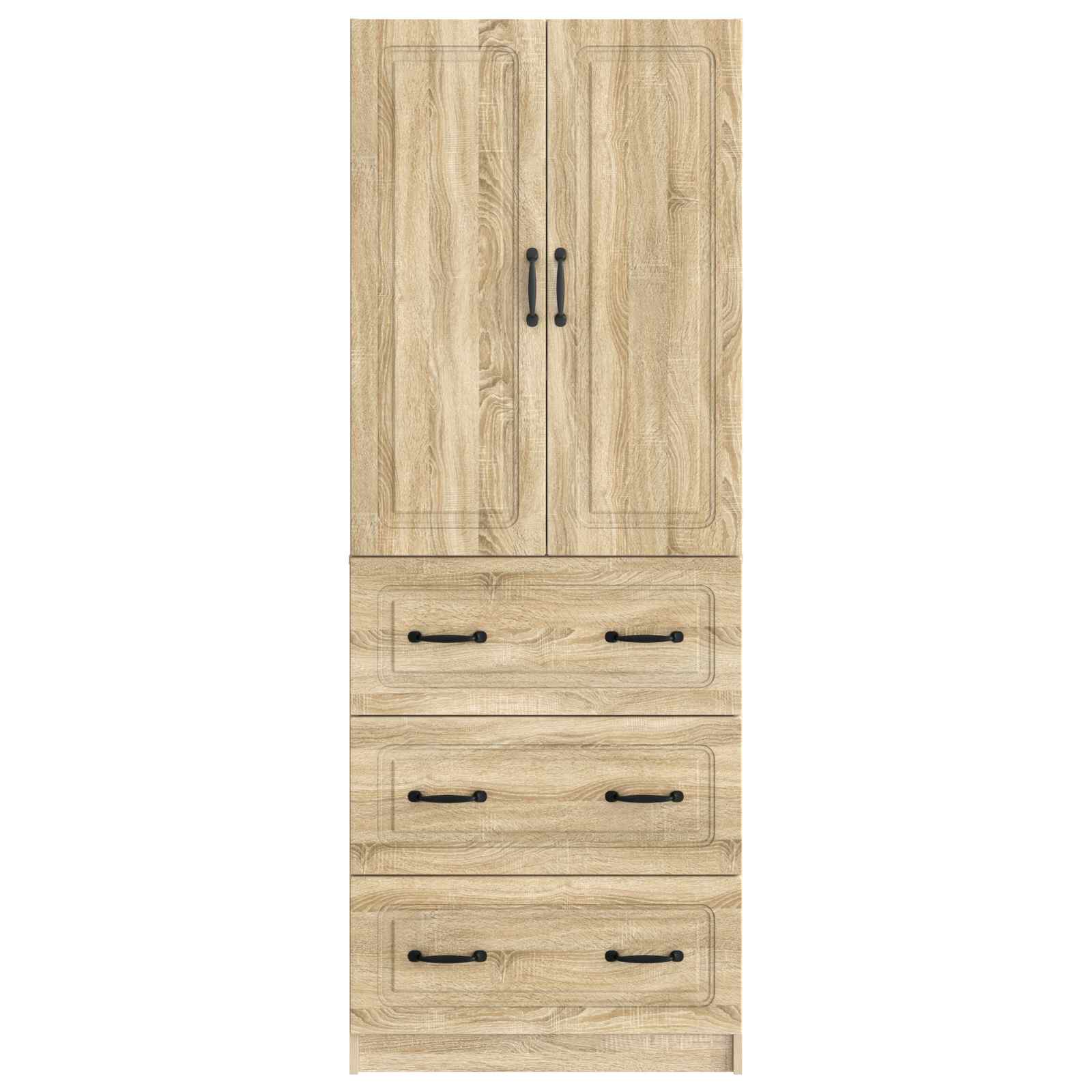 Schrankset 2 pcs Sonoma-Eiche 66 x 34,5 x 87 cm Holzwerkstoff