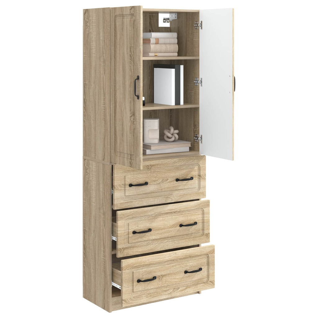 Schrankset 2 pcs Sonoma-Eiche 66 x 34,5 x 87 cm Holzwerkstoff