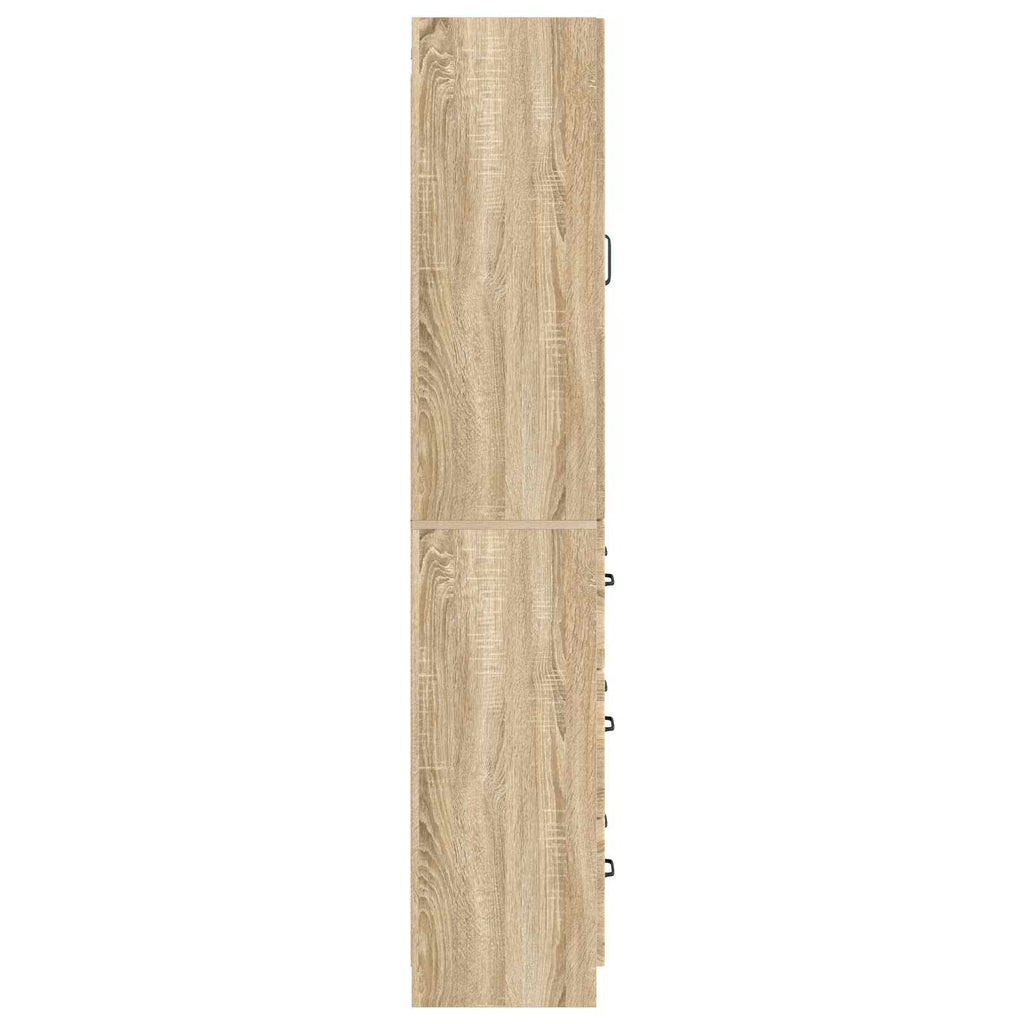 Schrankset 2 pcs Sonoma-Eiche 66 x 34,5 x 87 cm Holzwerkstoff