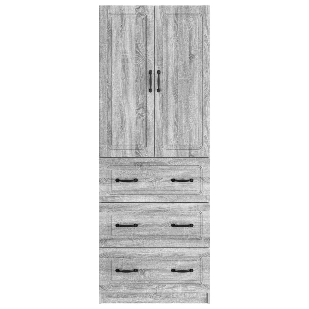 Schrankset 2 pcs Grau Sonoma 66 x 34,5 x 87 cm Holzwerkstoff