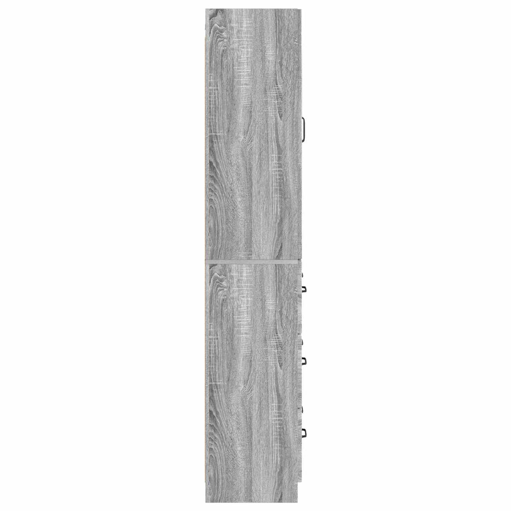 Schrankset 2 pcs Grau Sonoma 66 x 34,5 x 87 cm Holzwerkstoff