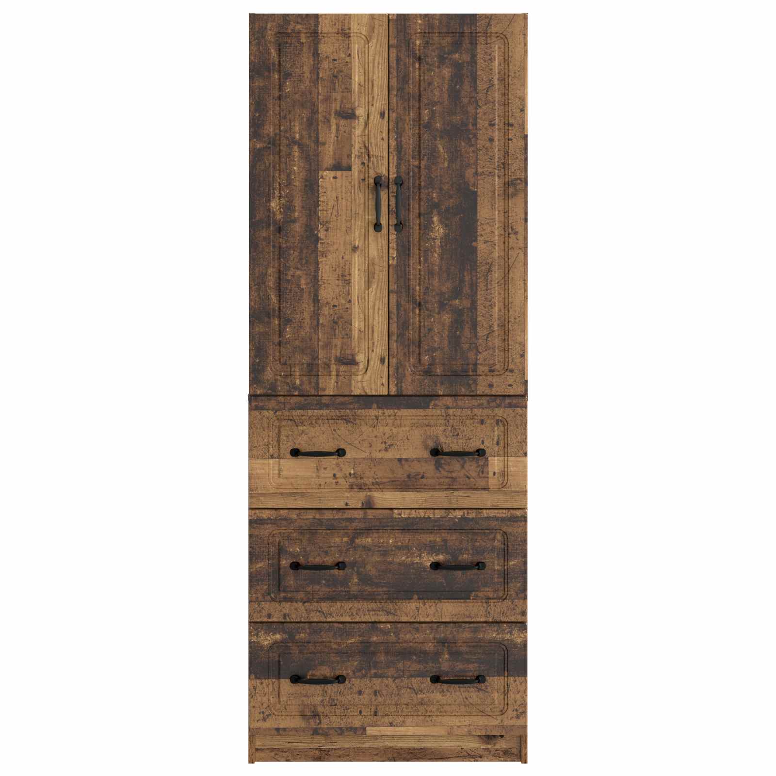 Schrankset 2 pcs Altholz 66 x 34,5 x 87 cm Holzwerkstoff