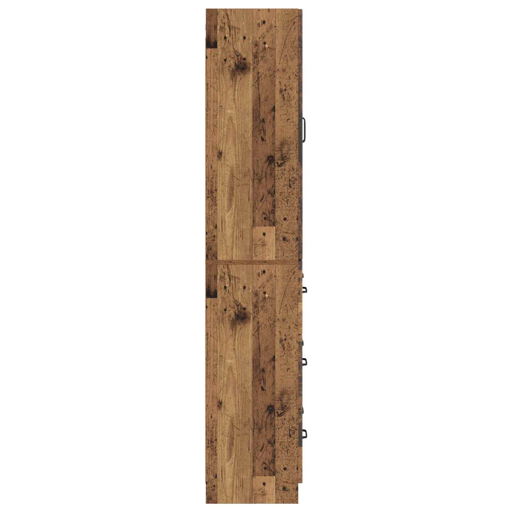 Schrankset 2 pcs Altholz 66 x 34,5 x 87 cm Holzwerkstoff