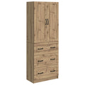 Schrankset 2 pcs Artisan-Eiche 66 x 34,5 x 87 cm Holzwerkstoff