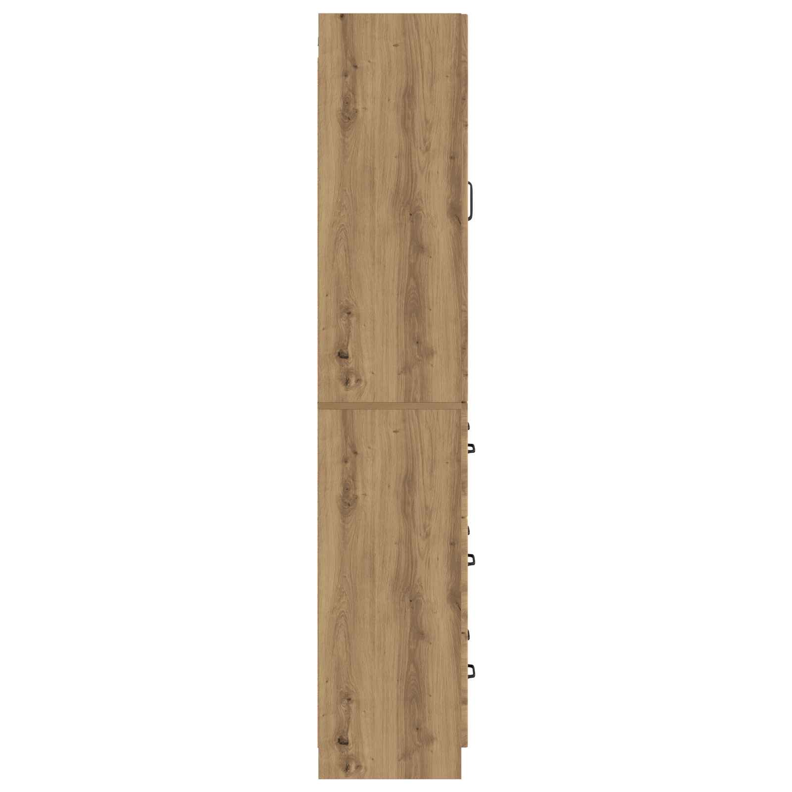Schrankset 2 pcs Artisan-Eiche 66 x 34,5 x 87 cm Holzwerkstoff