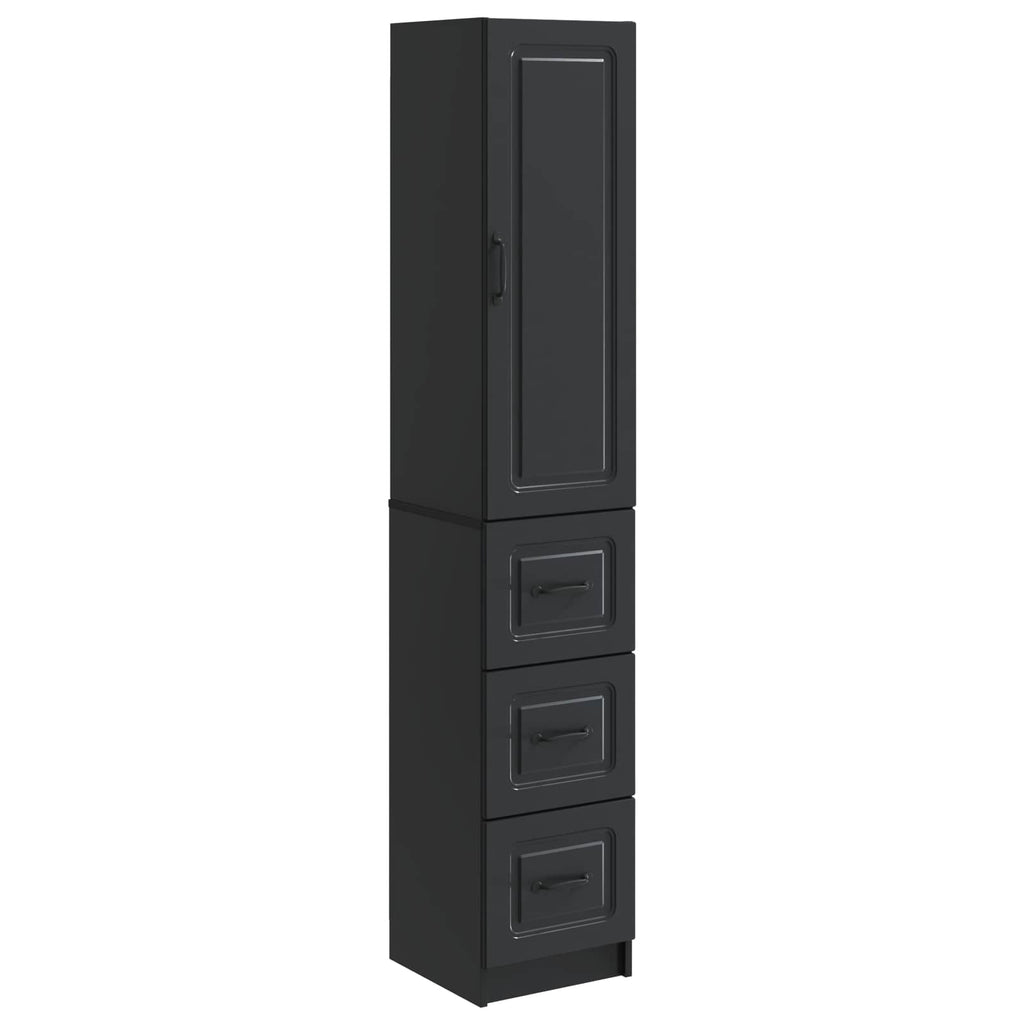 Schrankset 2 pcs Schwarz 33 x 34,5 x 87 cm Holzwerkstoff