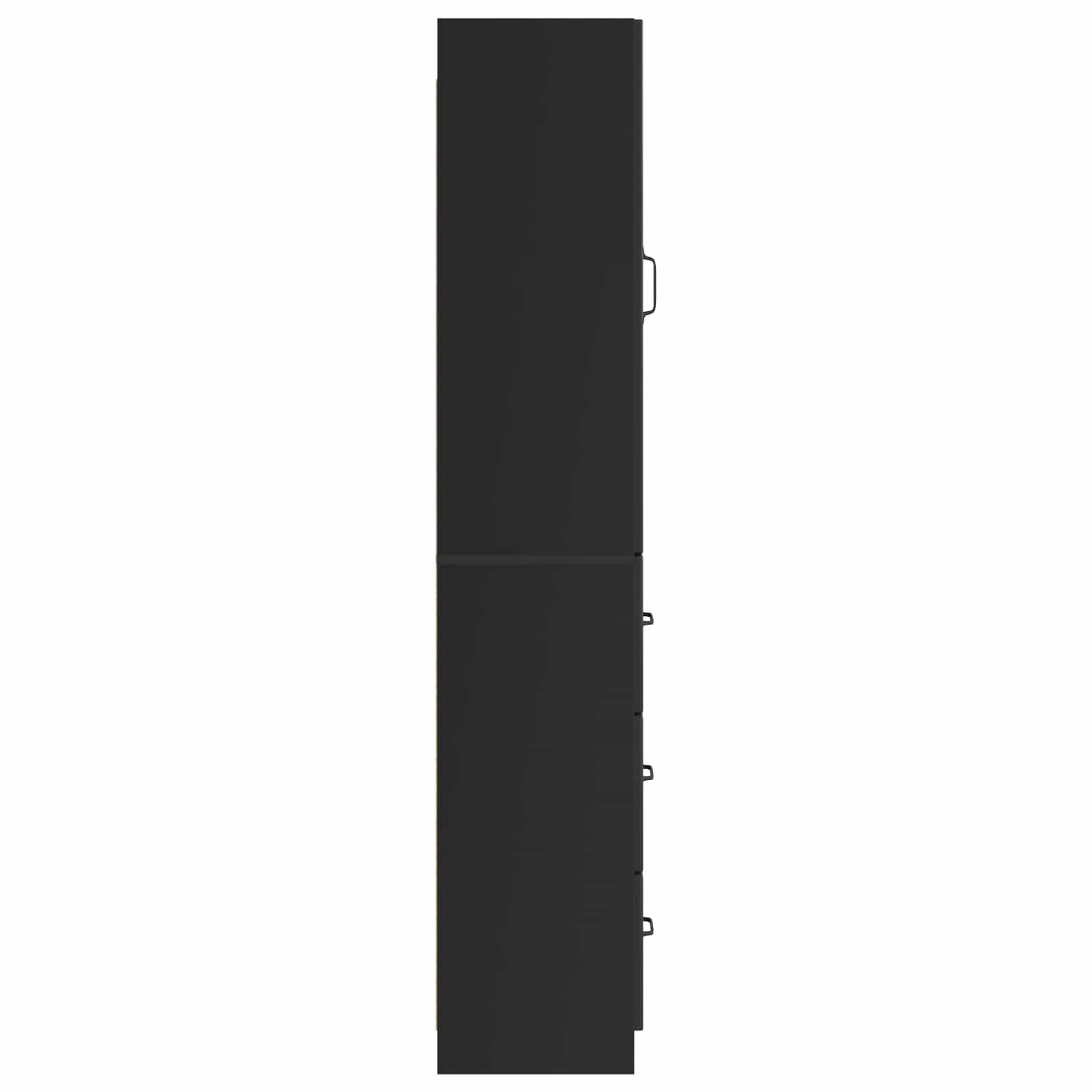 Schrankset 2 pcs Schwarz 33 x 34,5 x 87 cm Holzwerkstoff