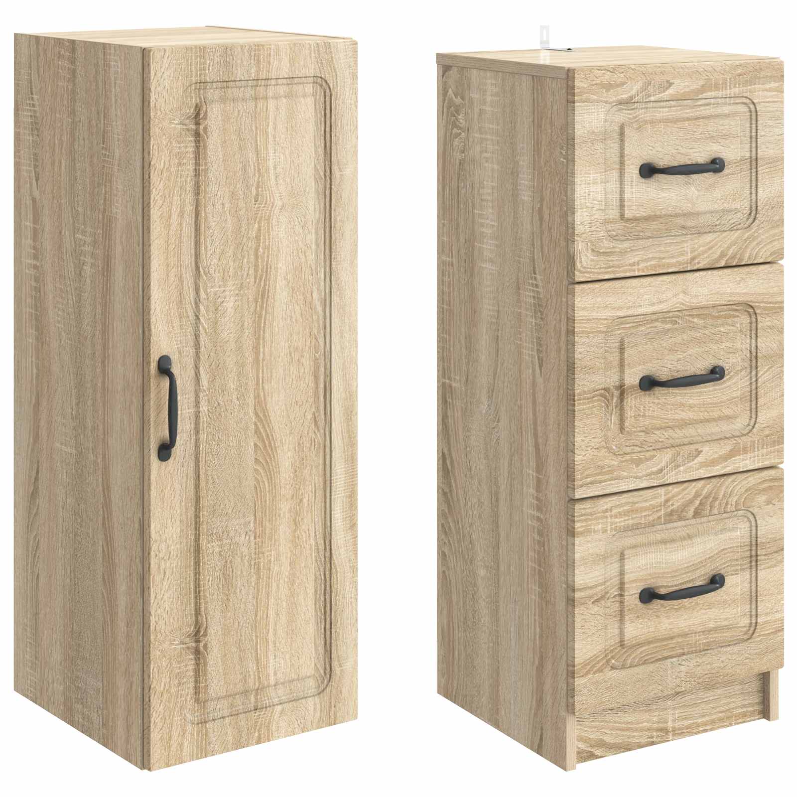 Schrankset 2 pcs Sonoma-Eiche 33 x 34,5 x 87 cm Holzwerkstoff