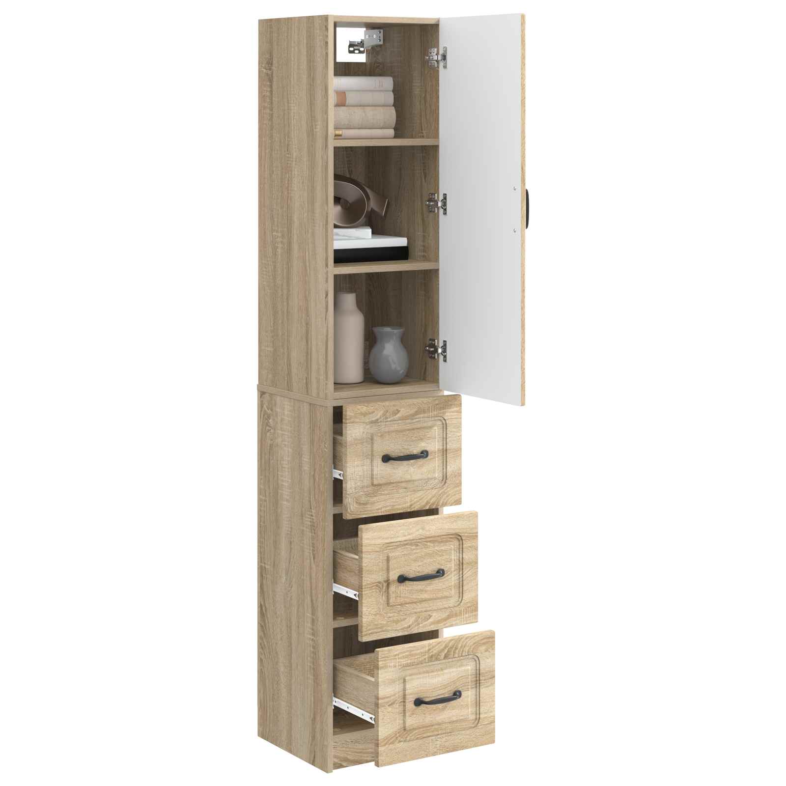 Schrankset 2 pcs Sonoma-Eiche 33 x 34,5 x 87 cm Holzwerkstoff