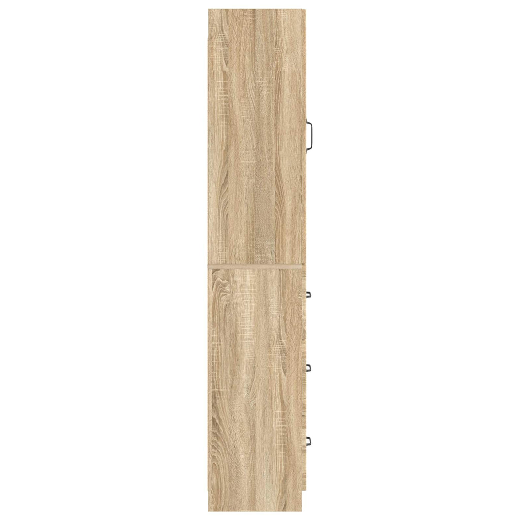 Schrankset 2 pcs Sonoma-Eiche 33 x 34,5 x 87 cm Holzwerkstoff