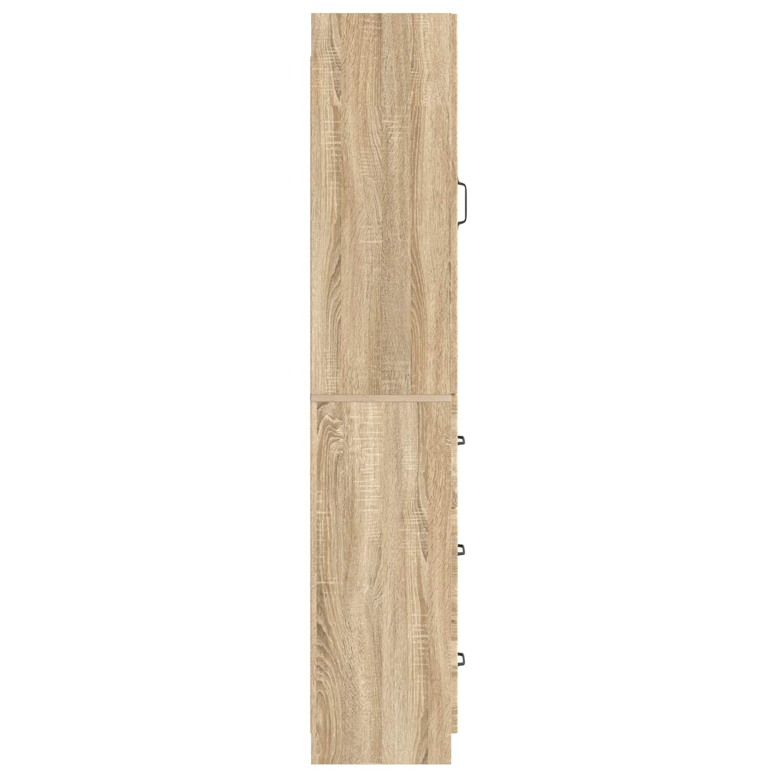 Schrankset 2 pcs Sonoma-Eiche 33 x 34,5 x 87 cm Holzwerkstoff