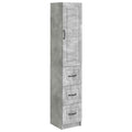 Schrankset 2 pcs Betongrau 33 x 34,5 x 87 cm Holzwerkstoff