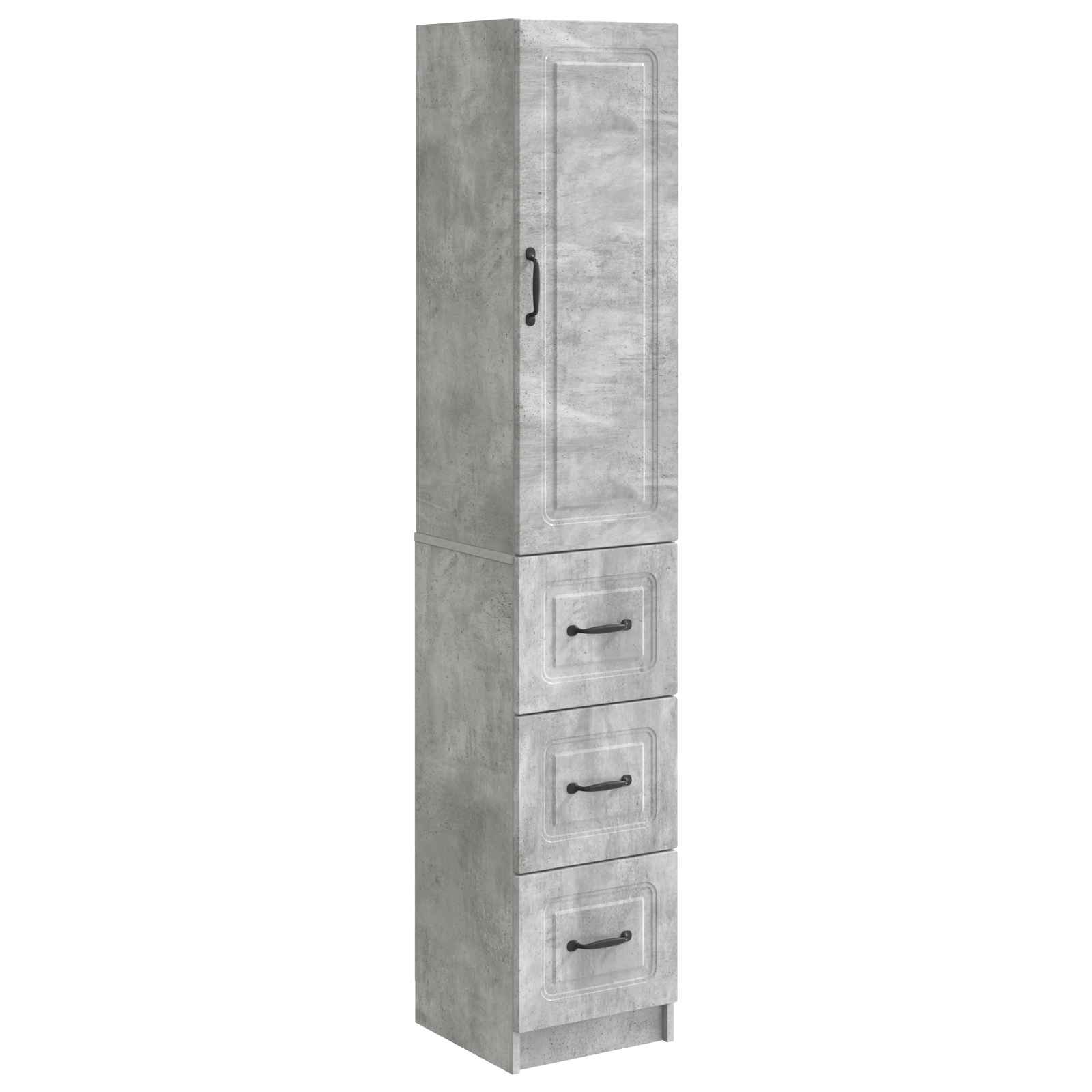 Schrankset 2 pcs Betongrau 33 x 34,5 x 87 cm Holzwerkstoff