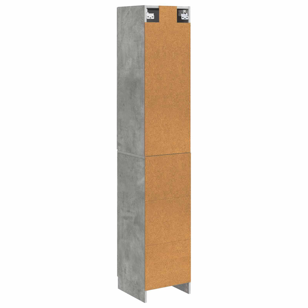 Schrankset 2 pcs Betongrau 33 x 34,5 x 87 cm Holzwerkstoff