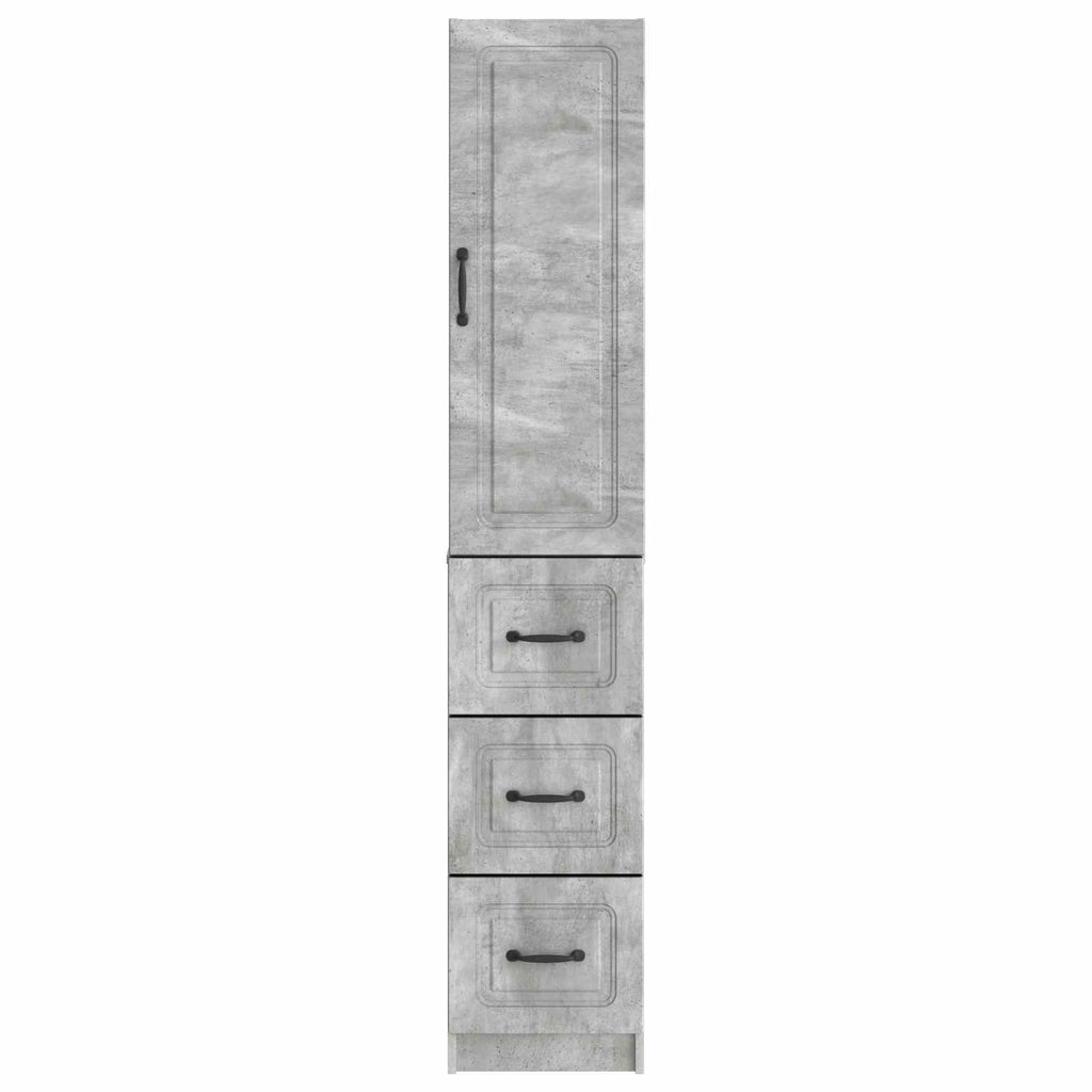 Schrankset 2 pcs Betongrau 33 x 34,5 x 87 cm Holzwerkstoff