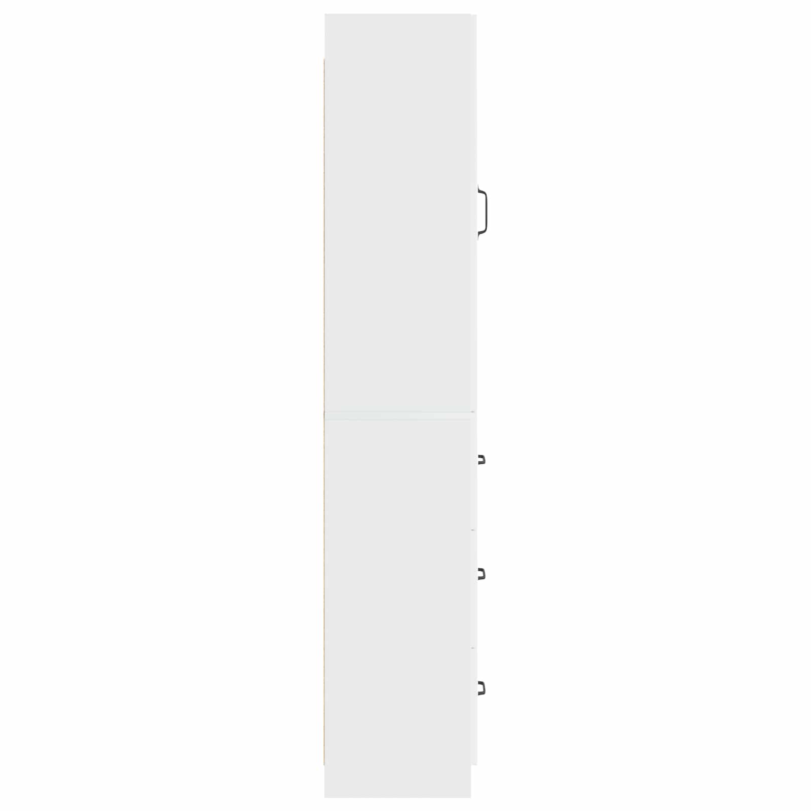 Schrankset 2 pcs Hochglanz Weiß 33 x 34,5 x 87 cm Holzwerkstoff