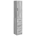 Schrankset 2 pcs Grau Sonoma 33 x 34,5 x 87 cm Holzwerkstoff