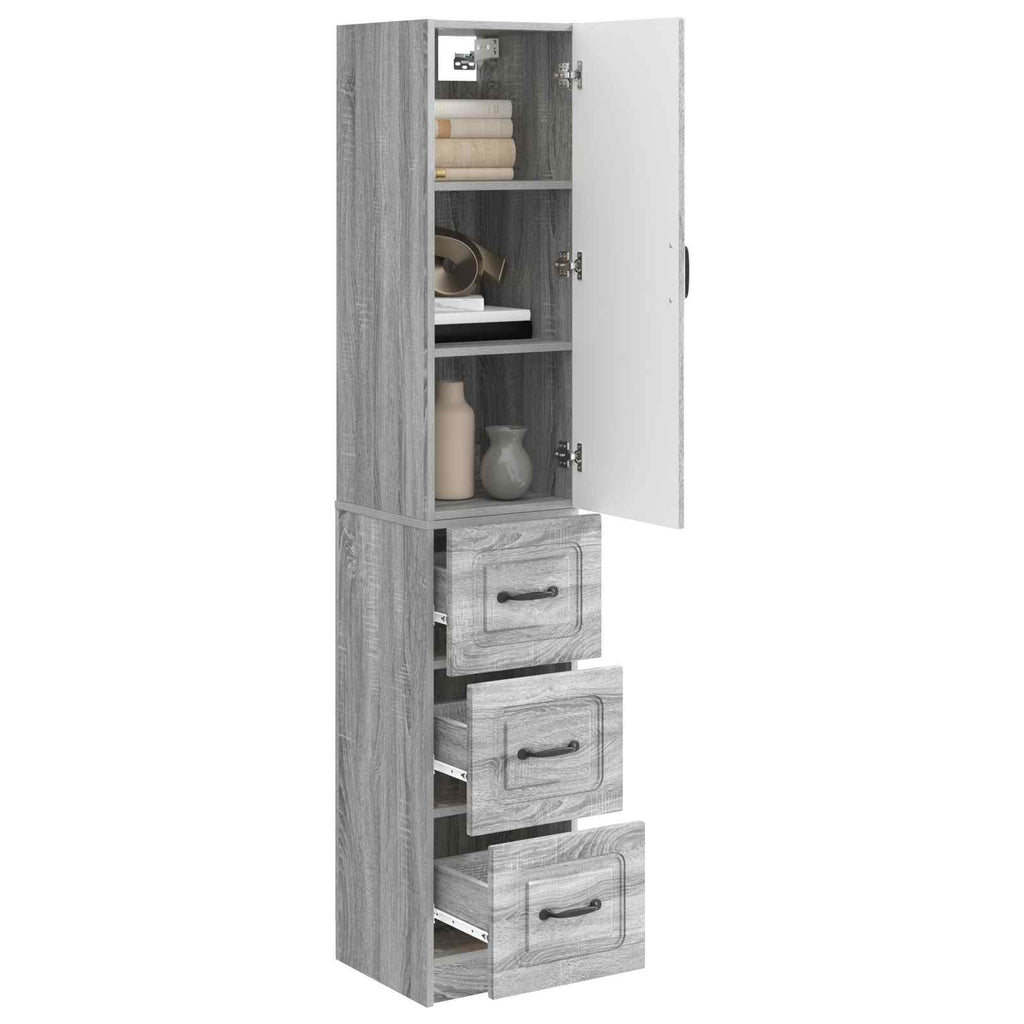Schrankset 2 pcs Grau Sonoma 33 x 34,5 x 87 cm Holzwerkstoff