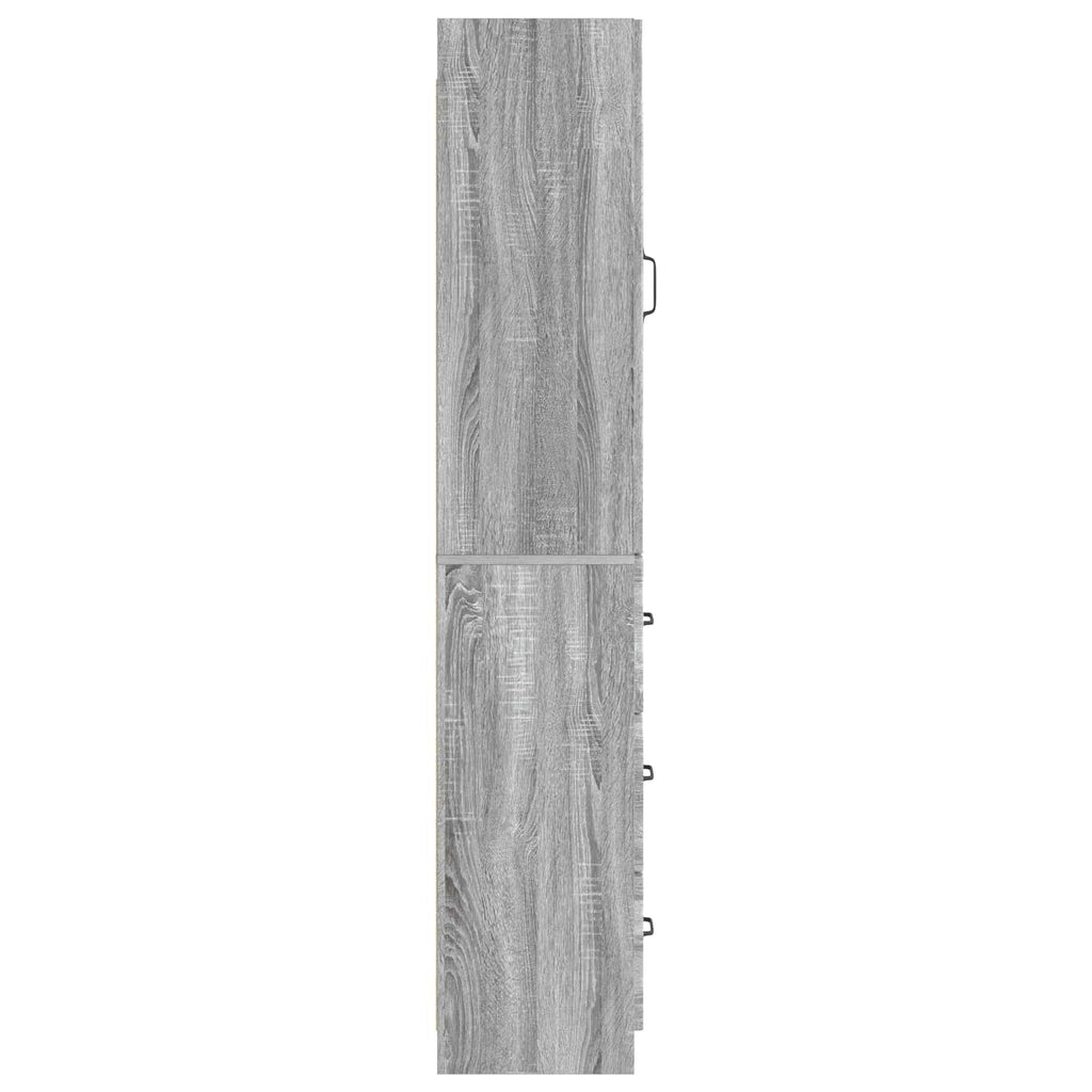 Schrankset 2 pcs Grau Sonoma 33 x 34,5 x 87 cm Holzwerkstoff