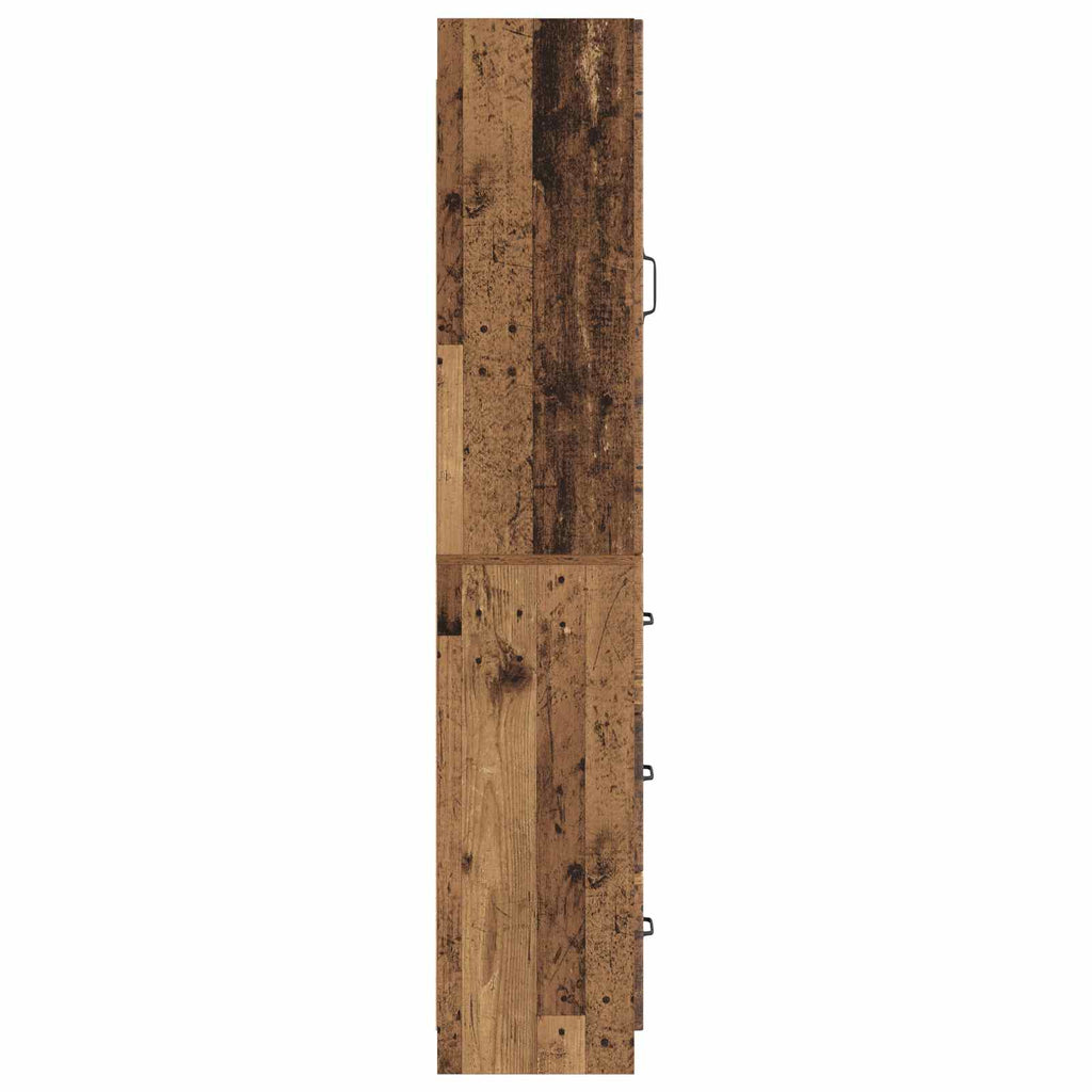 Schrankset 2 pcs Altholz 33 x 34,5 x 87 cm Holzwerkstoff