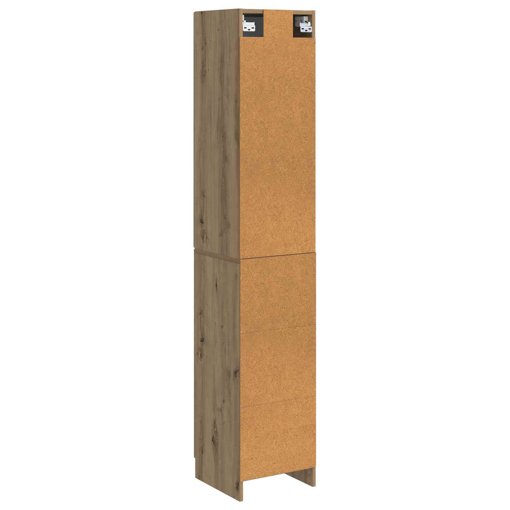 Schrankset 2 pcs Artisan-Eiche 33 x 34,5 x 87 cm Holzwerkstoff