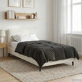 Sommerdecke Gesteppt Anthrazit 135 x 200 cm Mikrofaser