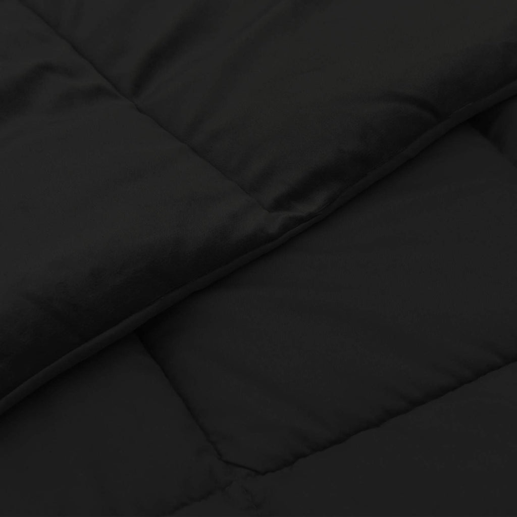Sommerdecke Gepolstert Schwarz 200 x 240 cm Mikrofaser