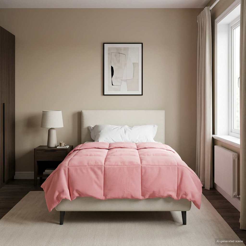 Sommerdecke Gepolstert Rosa 140 x 200 cm Mikrofaser