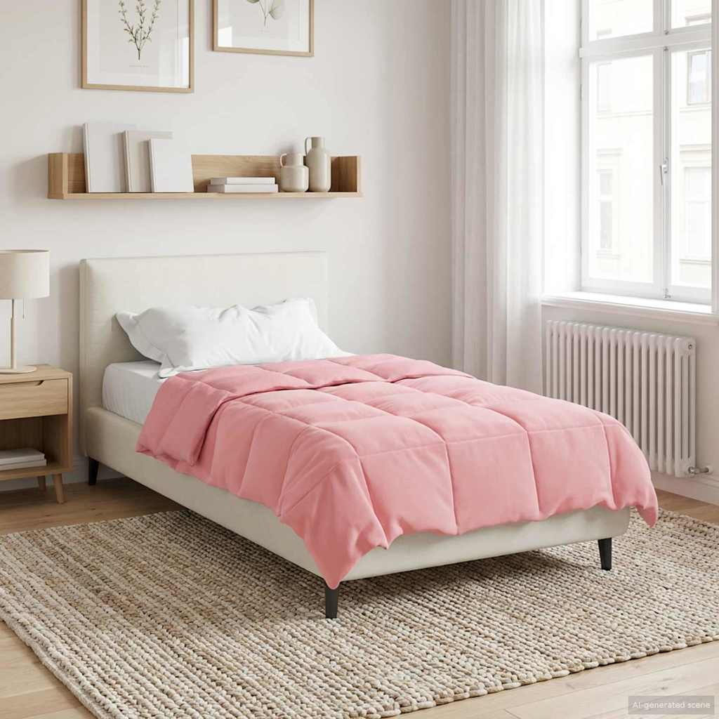 Sommerdecke Gepolstert Rosa 140 x 220 cm Mikrofaser