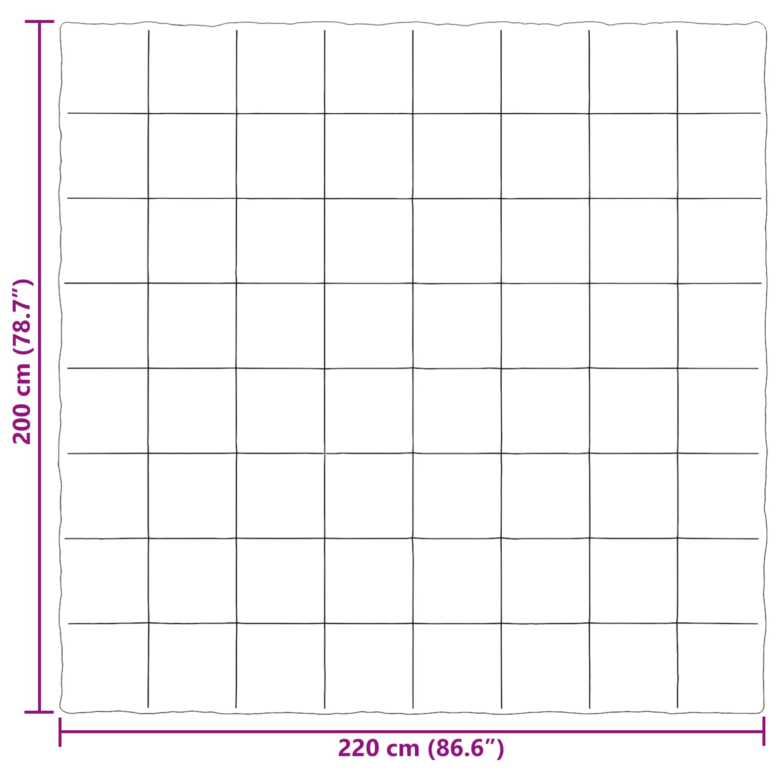 Sommerdecke Gepolstert Rosa 200 x 220 cm Mikrofaser