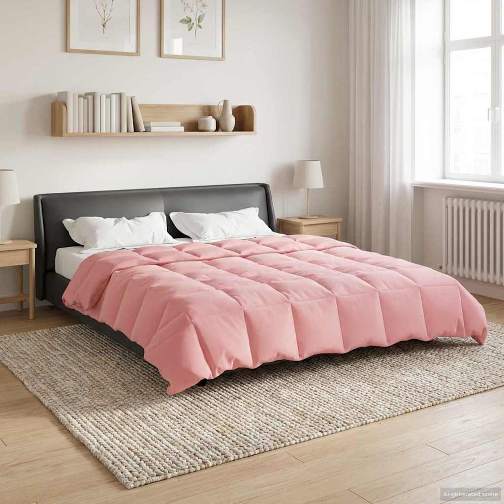 Sommerdecke Gepolstert Rosa 220 x 240 cm Mikrofaser