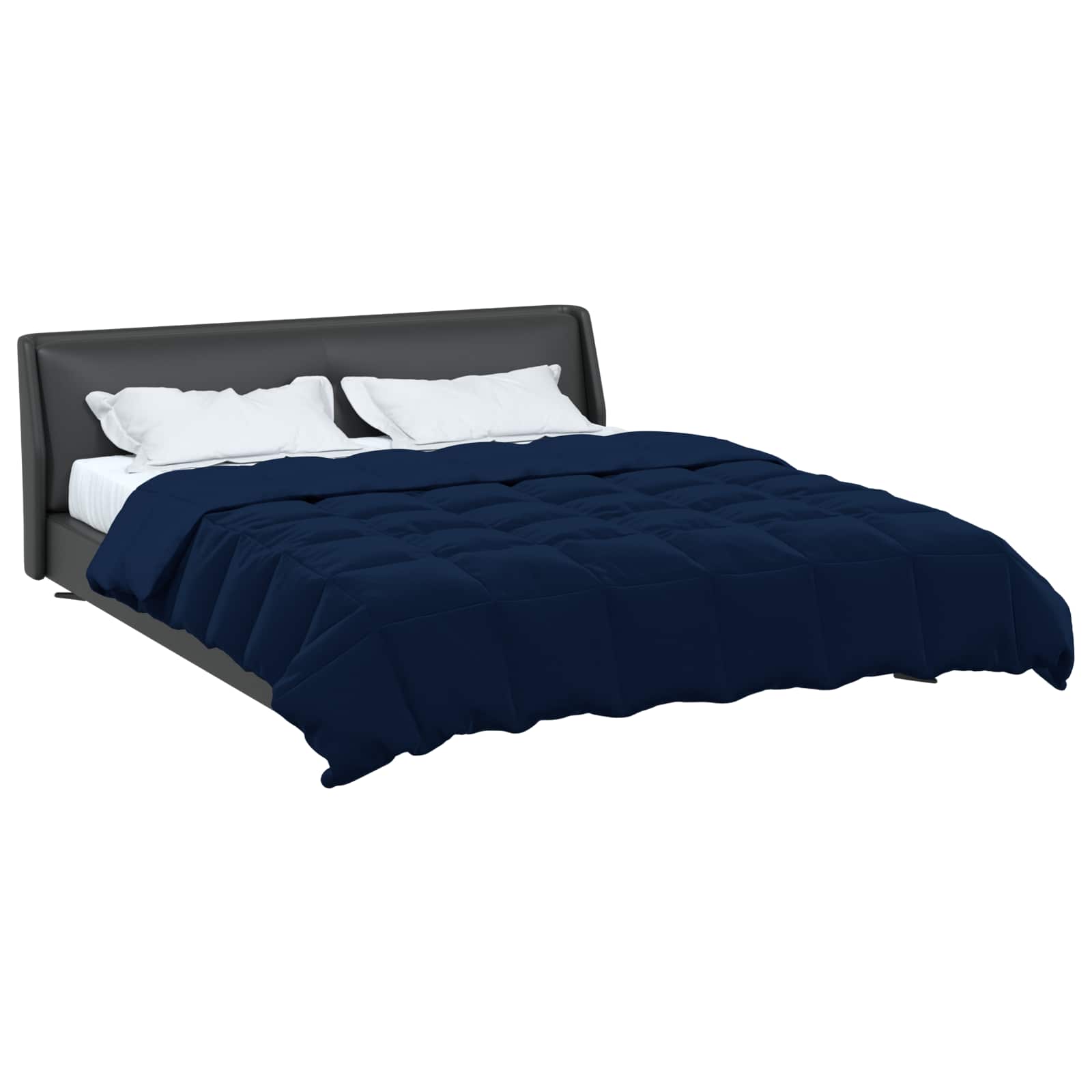 Sommerdecke Gepolstert Dunkelblau 200 x 200 cm Mikrofaser