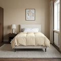 Sommerdecke Gepolstert Creme 135 x 200 cm Mikrofaser