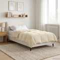 Sommerdecke Gepolstert Creme 155 x 200 cm Mikrofaser