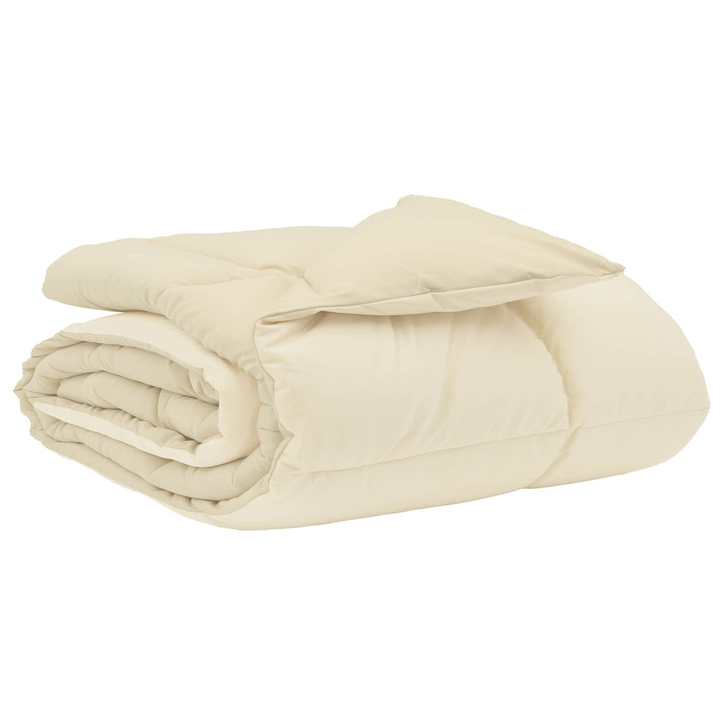 Sommerdecke Gepolstert Creme 200 x 200 cm Mikrofaser