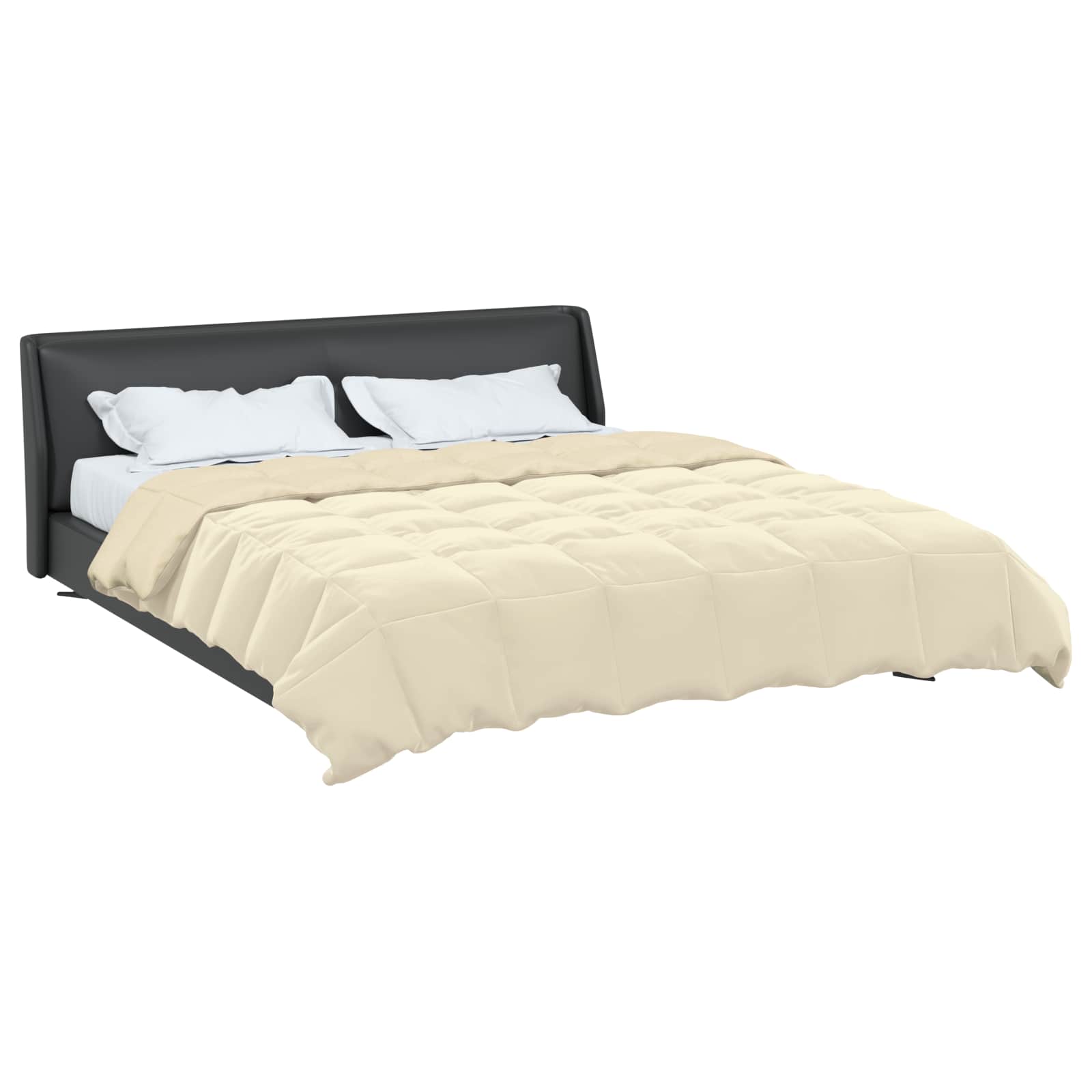 Sommerdecke Gepolstert Creme 200 x 200 cm Mikrofaser