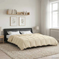 Sommerdecke Gepolstert Creme 200 x 220 cm Mikrofaser