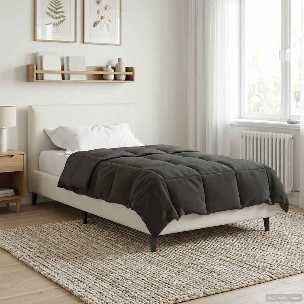 Ganzjahresbettdecke Anthrazit 135 x 200 cm Mikrofaser