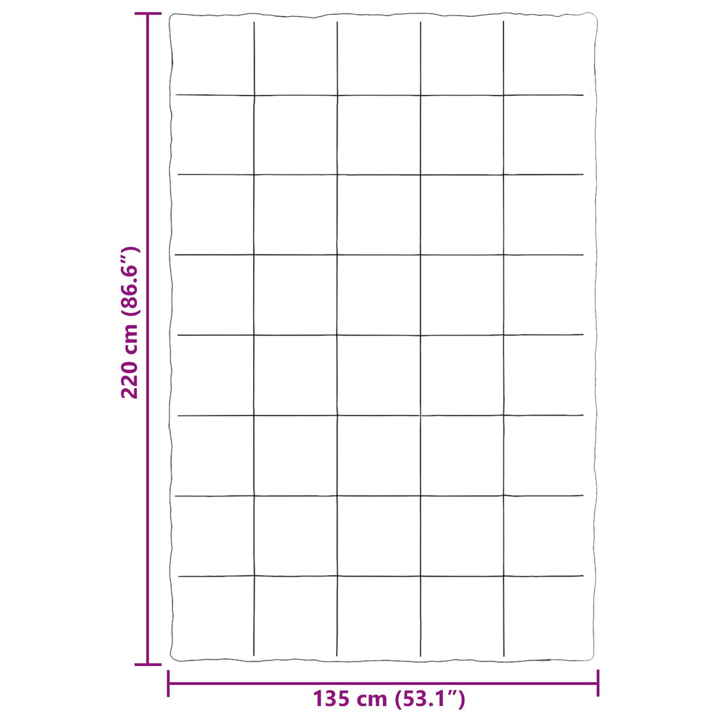 Ganzjahresbettdecke Anthrazit 135 x 220 cm Mikrofaser