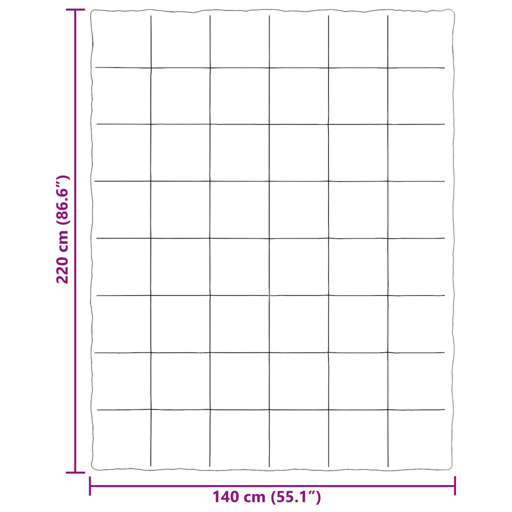 Ganzjahresbettdecke Anthrazit 140 x 220 cm Mikrofaser