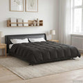 Ganzjahresbettdecke Anthrazit 200 x 220 cm Mikrofaser