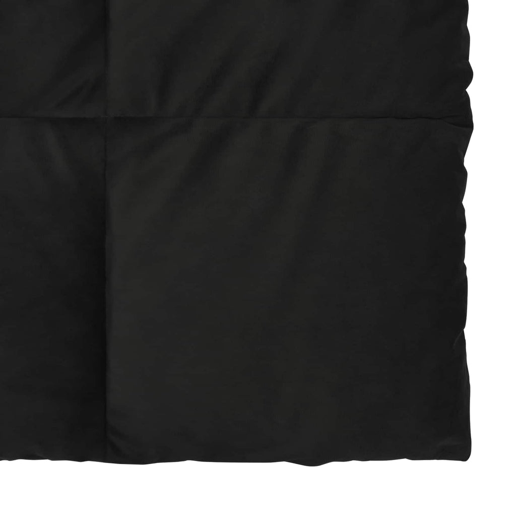 Ganzjahresbettdecke Gepolstert Schwarz 135 x 200 cm Mikrofaser