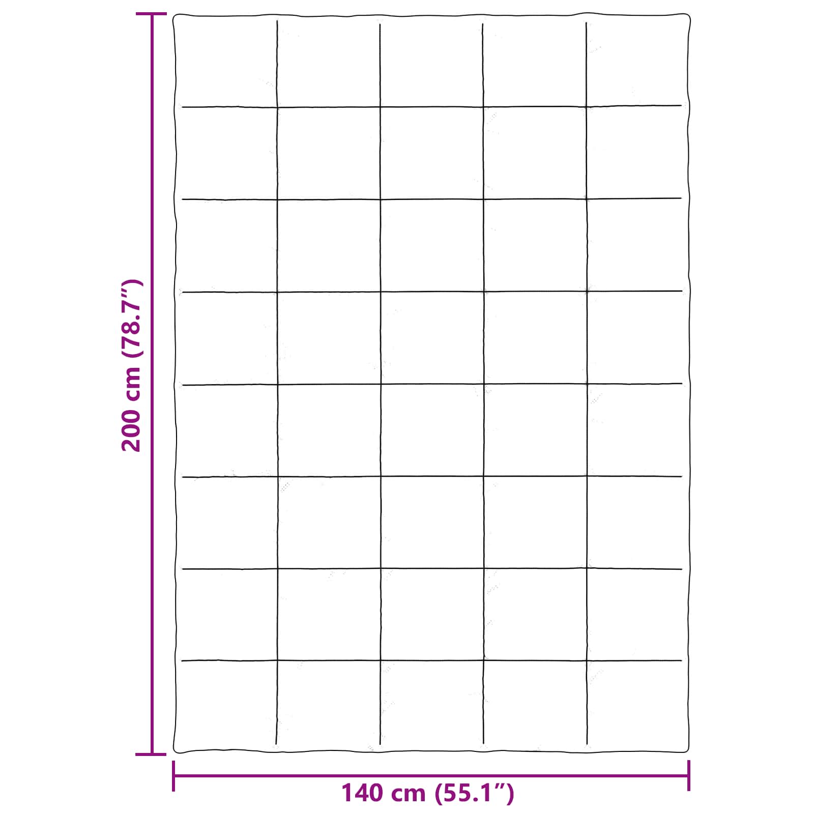 Ganzjahresbettdecke Gepolstert Rosa 140 x 200 cm Mikrofaser