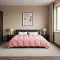 Ganzjahresbettdecke Gepolstert Rosa 240 x 260 cm Mikrofaser