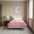 Winterbettdecke Gepolstert Rosa 135 x 220 cm Mikrofaser