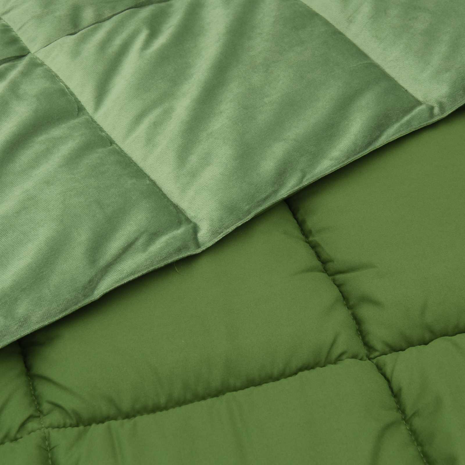 Winterbettdecke Gepolstert Grün 220 x 240 cm Mikrofaser