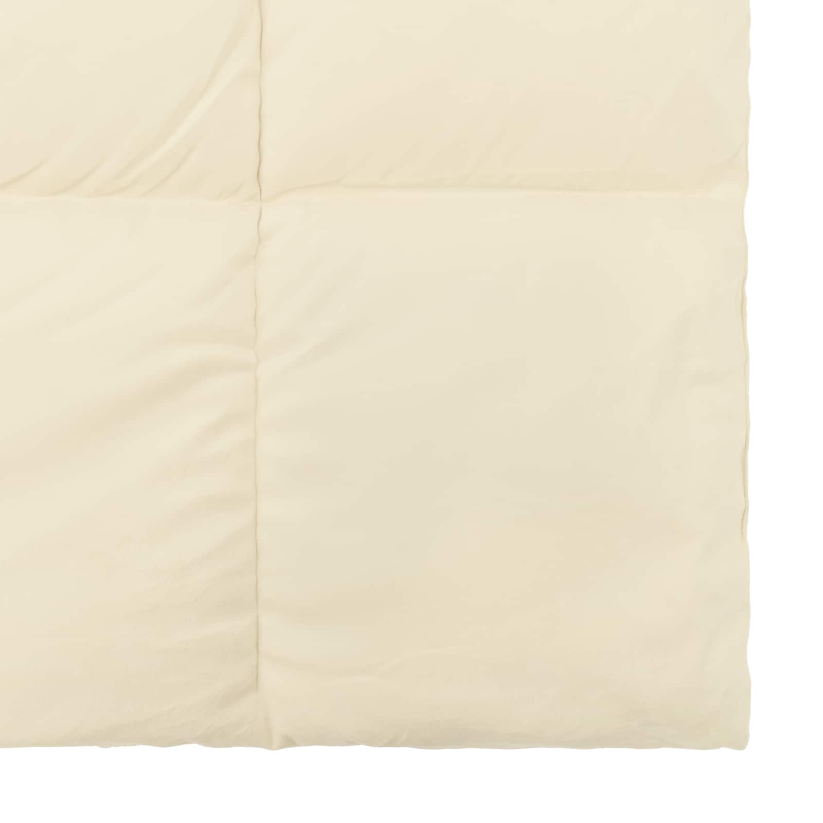 Winterbettdecke Gepolstert Creme 220 x 260 cm Mikrofaser