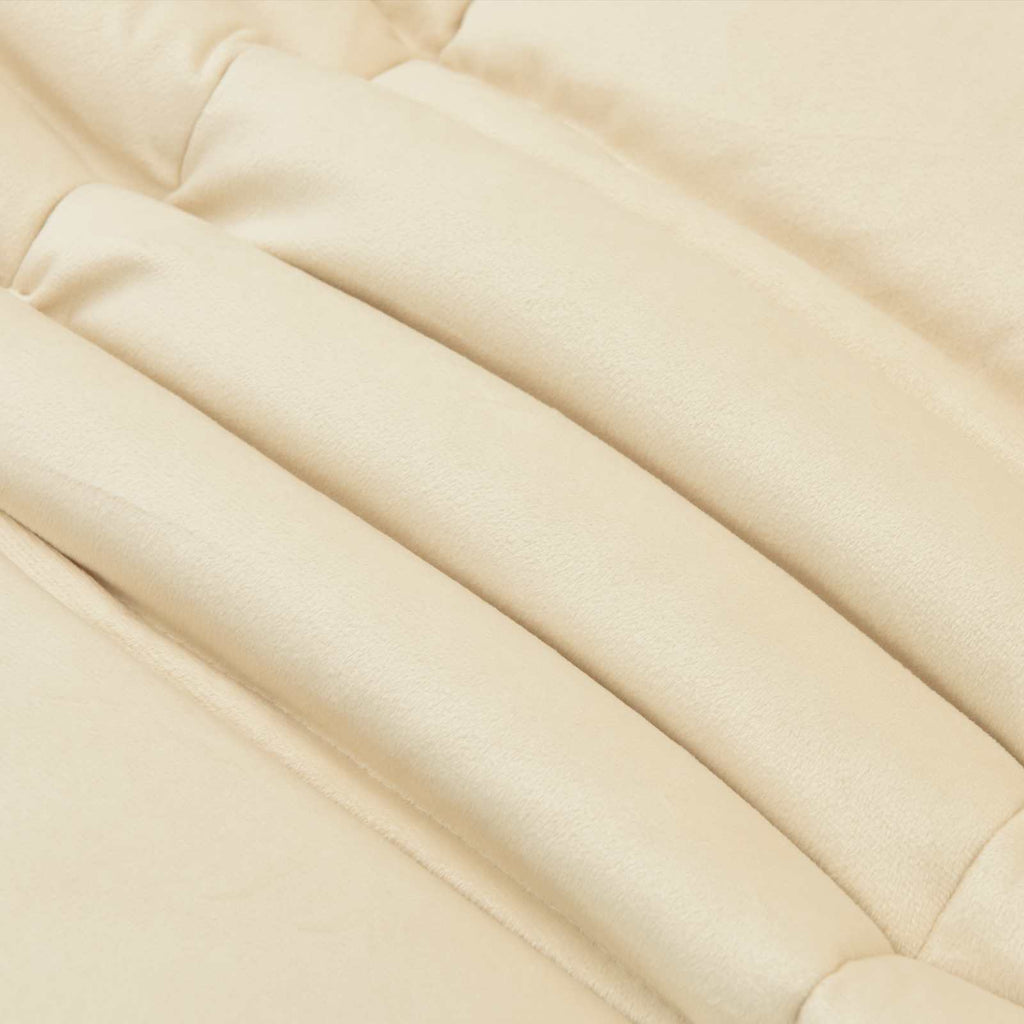 Winterbettdecke Gepolstert Creme 220 x 260 cm Mikrofaser