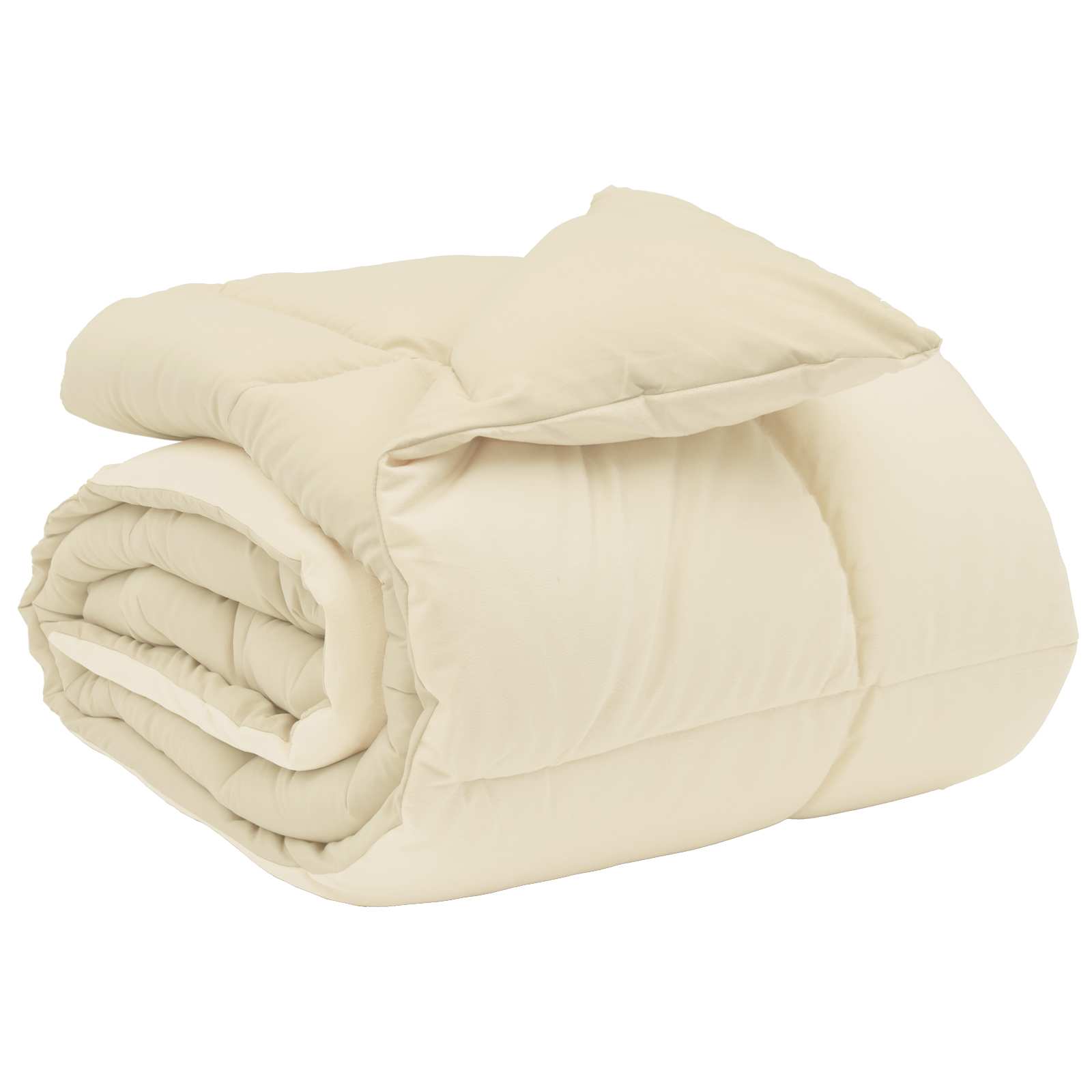 Winterbettdecke Gepolstert Creme 220 x 260 cm Mikrofaser